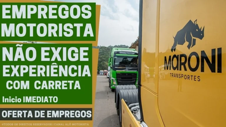 Grupo Maroni Abre Vagas para Escolinha de Motoristas em São Paulo: Oportunidade para Quem Não Tem Experiência em Carreta