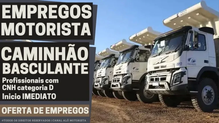 Fagundes Abre Vaga Exclusiva para Motorista de Caminhão Basculante em Araxá (MG): Oportunidade Crucial na Mineração de Rejeito