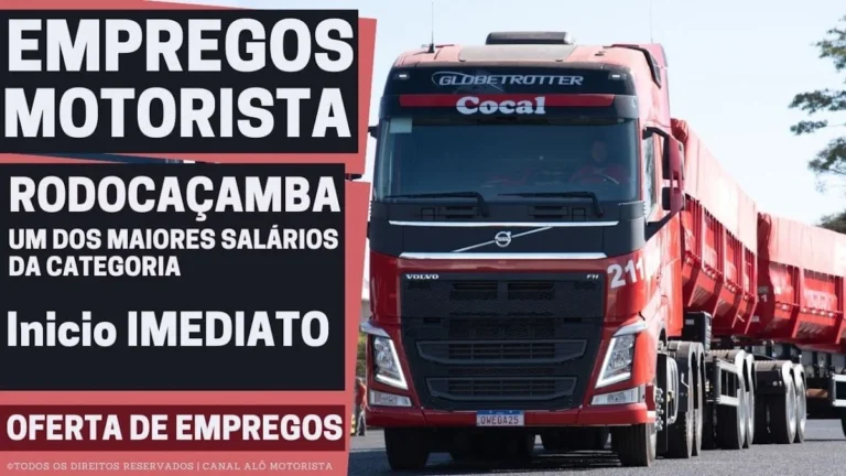 Cocal Transportes Abre Vaga de Motorista Rodocaçamba com Salário Acima da Média, Frota Nova e Benefícios em Colinas (TO), Redenção (PA) e Uberlândia (MG)