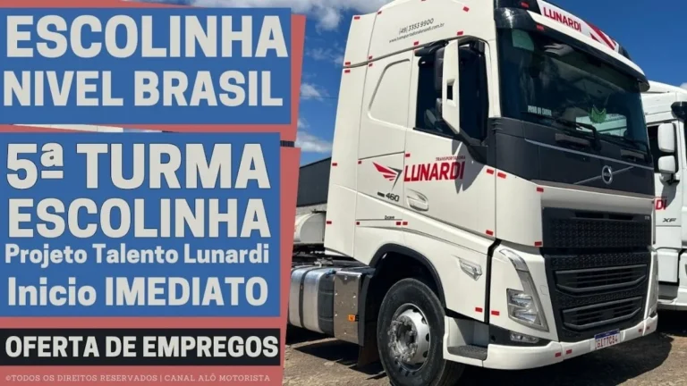 Transportadora Lunardi abre 5ª turma gratuita para motoristas de carreta em programa de formação nacional