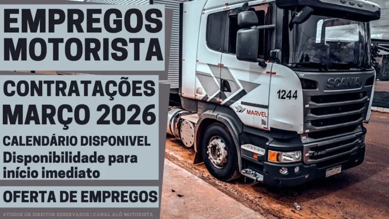 Marvel Inicia Seleção de Motoristas Categoria E com Vagas para PCDs em Março de 2026: Confira Datas e Cidades no Sul e SP