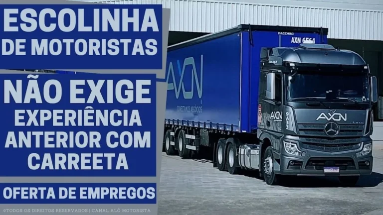 Axon S/A Abre Vagas para Formação de Motorista Carreteiro em São José dos Pinhais: Grande Oportunidade para Motoristas de Caminhão com CNH E Evoluírem na Carreira de Transporte de Cargas