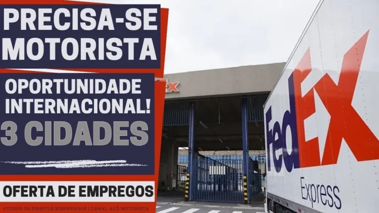 FedEx Abre Oportunidades Urgentes para Motoristas Courier em Serra (ES), Uberlândia (MG) e Campinas (SP) com Salários e Benefícios Competitivos