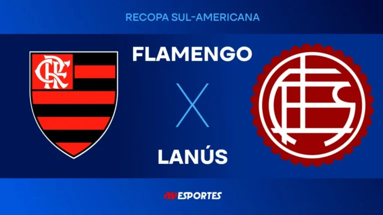 Recopa Sul-Americana: Jovem Pan Transmite Ao Vivo o Duelo Decisivo entre Flamengo e Lanús Nesta Quinta-feira (26)