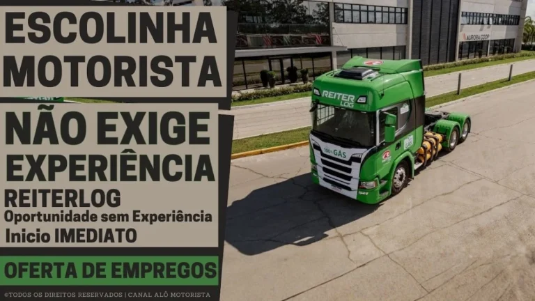 Reiter Log Lança Escola de Motoristas: Oportunidade para CNH E Sem Experiência Prévia em Carretas no Sul e Sudeste