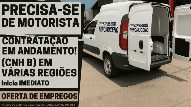 Expresso Nepomuceno Abre Vagas para Motoristas CNH B em MG e SP: Cadastre-se no Banco de Talentos e Concorra a Oportunidades para PcD