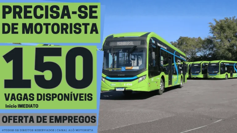 MobiBrasil Anuncia 150 Vagas Urgentes para Motoristas de Ônibus em São Paulo com Salário de Até R$ 4.082 e Benefícios Completos