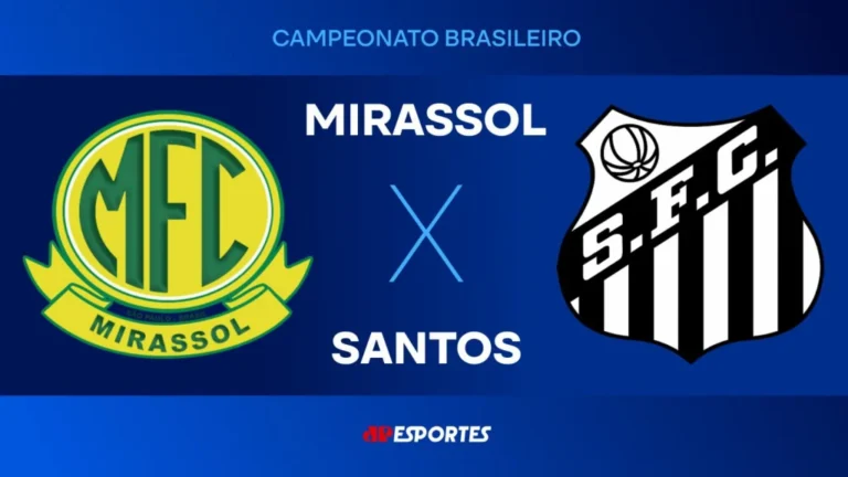 Mirassol x Santos: Onde Assistir Ao Vivo, Horário e Detalhes da Transmissão Pela Jovem Pan e Amazon Prime