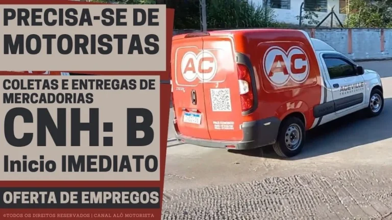 Contratação Imediata: Aceville Transportes Abre Vagas para Motorista CNH B em Guarulhos com Benefícios Exclusivos