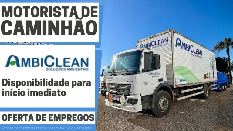 AmbiClean Abre Processo Seletivo para Motorista de Caminhão em Santa Cruz do Sul e Outras Vagas no RS: Saiba Como se Candidatar para o Setor Ambiental
