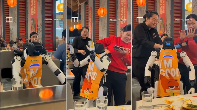 Falha Inesperada: Robô de Serviço Quebra Pratos e Copos em Restaurante Chinês Durante ‘Dancinha’ Errada, Gerando Prejuízo e Vídeo Viral