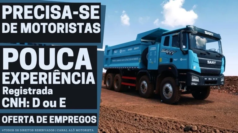 TSL Abre Vagas Urgentes para Motorista de Traçado CNH D/E em Minas Gerais com Ótimos Benefícios na Mineração