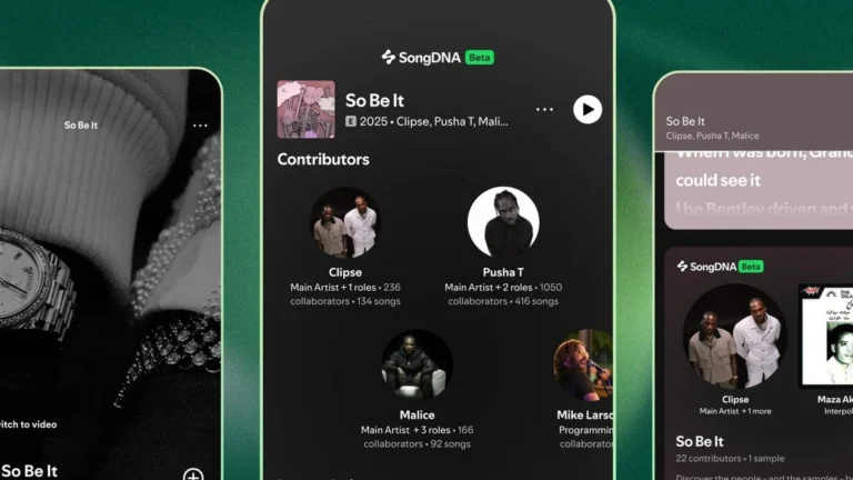 Spotify lança SongDNA: descubra a história oculta por trás de suas músicas favoritas, artistas e samples com o novo recurso interativo para assinantes Premium