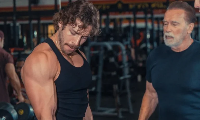 Joseph Baena, filho de Arnold Schwarzenegger, vence torneio de fisiculturismo e segue passos do pai