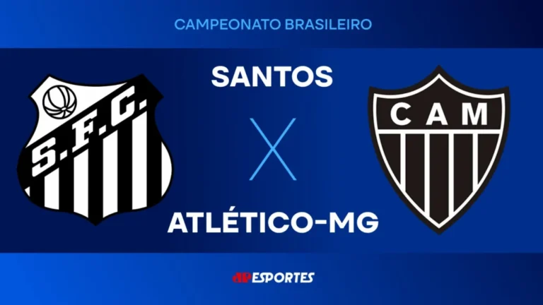 Santos x Atlético-MG: Jovem Pan transmite clássico do Brasileirão ao vivo neste sábado (11) no YouTube