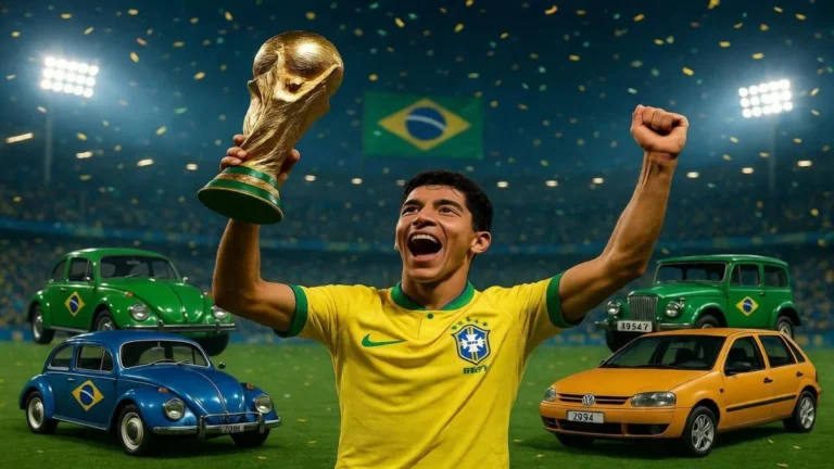 Conexão Hexa: Quais Foram os Carros Mais Vendidos no Brasil em Cada Ano que a Seleção Conquistou a Copa do Mundo?