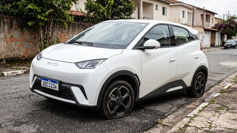Pneu Murcho em Carro Elétrico: Como a Calibragem Afeta Drasticamente a Autonomia da Bateria e o Seu Bolso