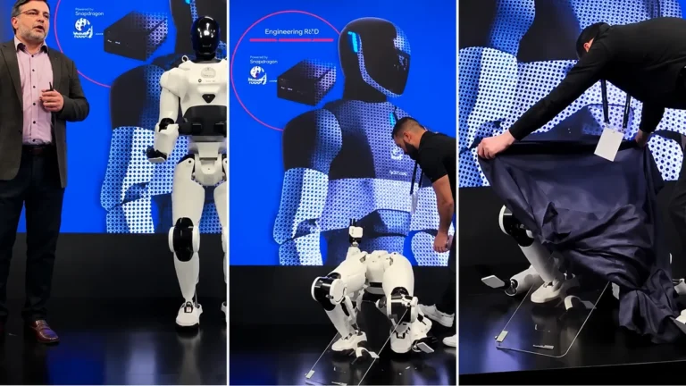 Robô da Qualcomm desmaia no palco em cena macabra; assista