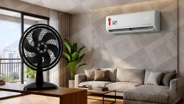 Ventilador Ligado 24h ou Ar-Condicionado Inverter? Descobrimos quem gasta mais e o custo-benefício real