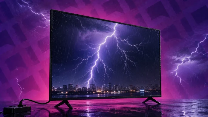 Não é Só a Tomada: Descubra o Que Realmente Queima Sua TV em Temporais e Como Proteger Seus Eletrônicos