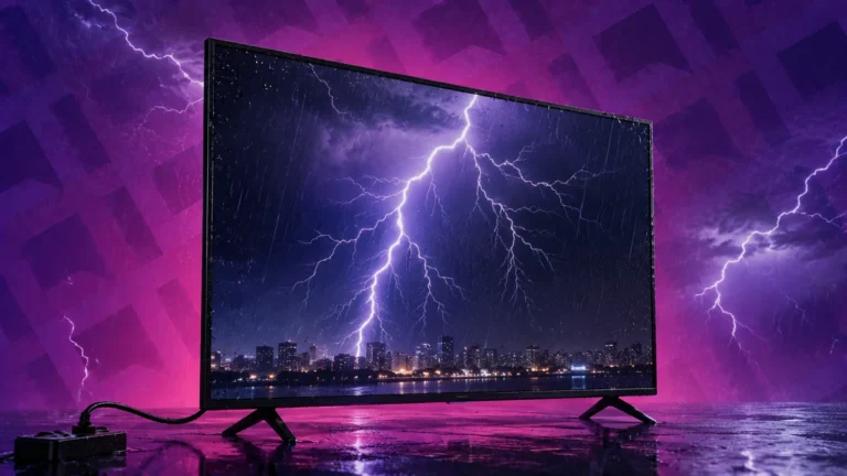 Não é Só a Tomada: Descubra o Que Realmente Queima Sua TV em Temporais e Como Proteger Seus Eletrônicos