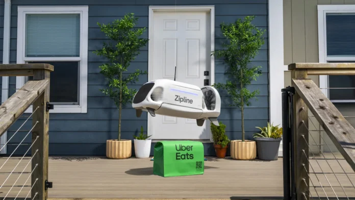 Uber Eats adota drones que 'soltam filhotes' para entregas ultrarrápidas em até 10 minutos com a Zipline