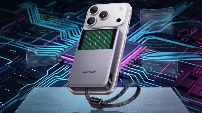 Ugreen Lança Power Bank Inovador com Refrigeração Líquida e Design Transparente para Manter Seu Celular Frio e Carregado Rapidamente