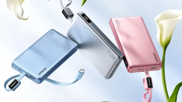 Ugreen Lança Power Bank P5 de 10.000 mAh com Cabo USB-C Integrado e Proteção Antiexplosão por R$ 90 na China